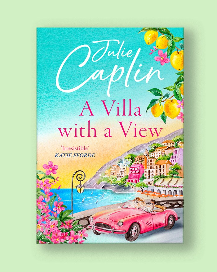 The cover artwork unveils 'A Villa With a View'