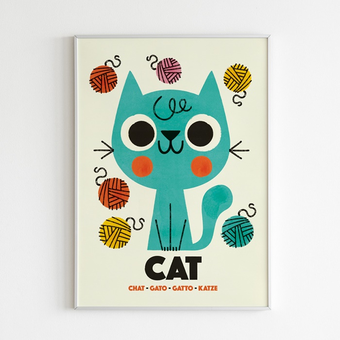 Decorative photo frame of cat
