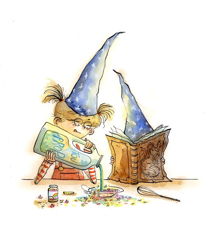Cartoon artwork of importance of cleaning up