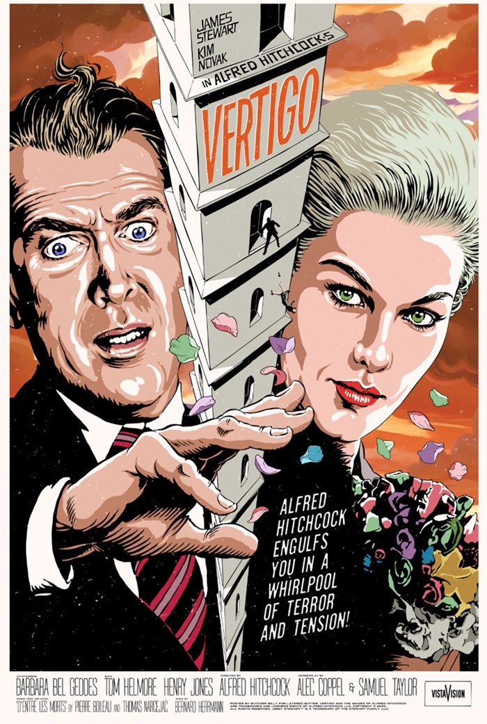 Layered Butter's electrifying debut Vertigo poster