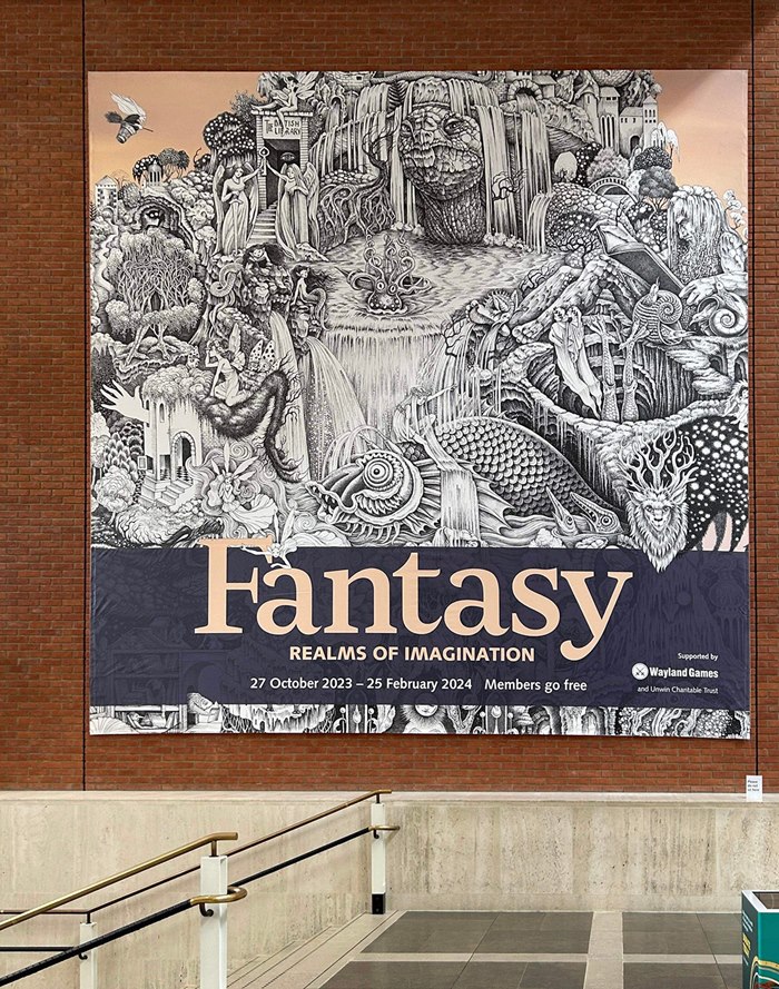 Main visual for The British Library's Fantasy exhibition