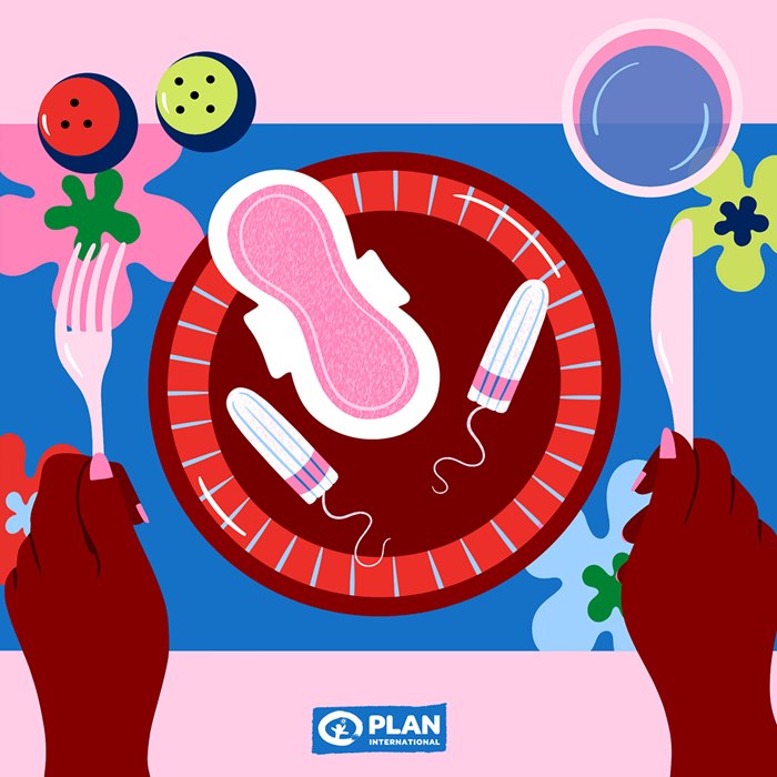 Alyah Holmes visualized period poverty statistics for Plan International