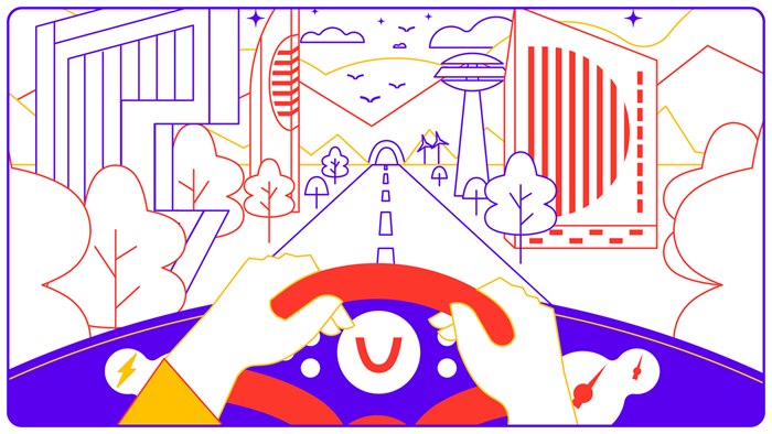 Stunning illustration of electric vehicle