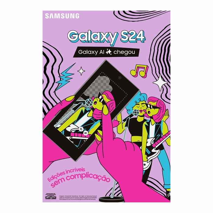 Samsung's visual identity for Lollapalooza Music Festival sponsorship