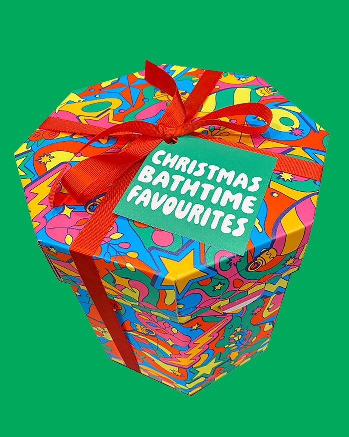 Lush christmas packaging designed by Season of Victory