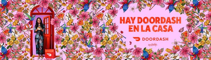 Black Madre commissioned for the 'Hay DoorDash En La Casa' promotion campaign