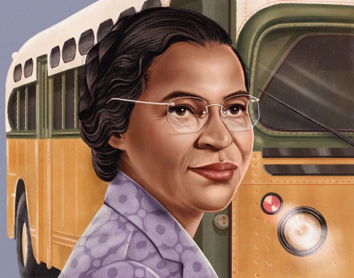 Realistic portraiture of Rosa Parks