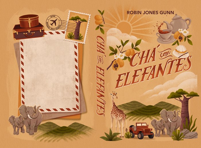 Full cover artwork of "Chá com Elefantes" book