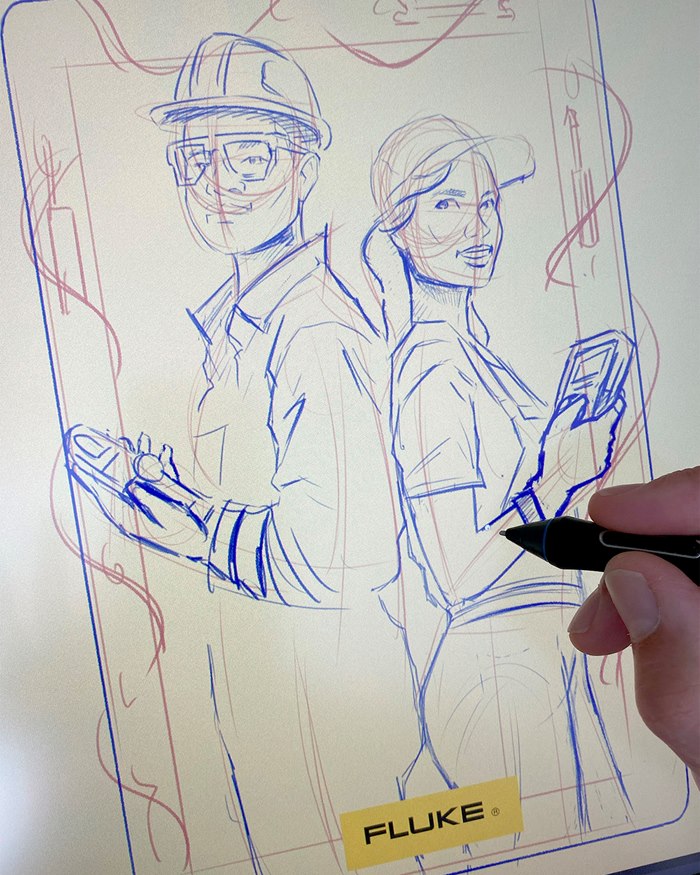 Fluke Australia’s tribute to electricians through illustration