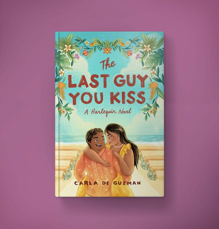 Cover design for the novel "The Last Guy You Kiss"