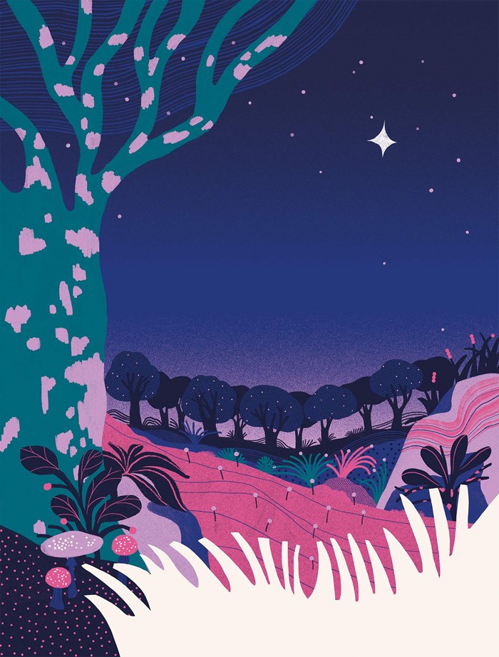 Poetic artwork by Gina Rosas Moncada encouraging quiet reflection