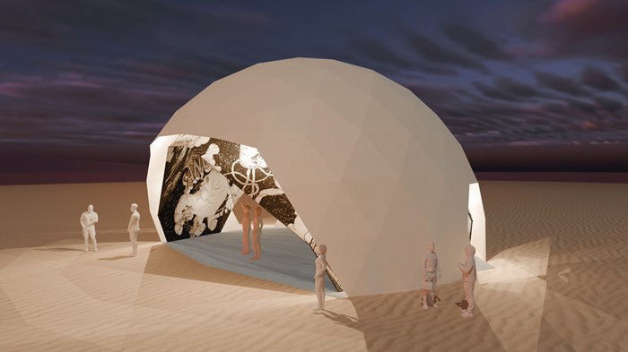 The surreal landscape of Black Rock City