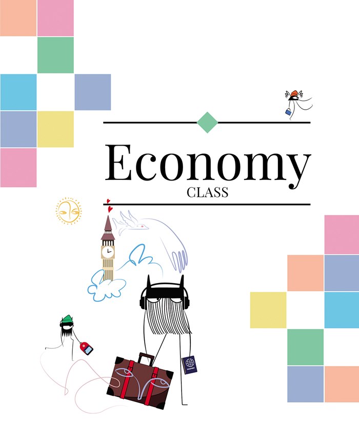 Travel-inspired cover and illustrations created by Nadia"