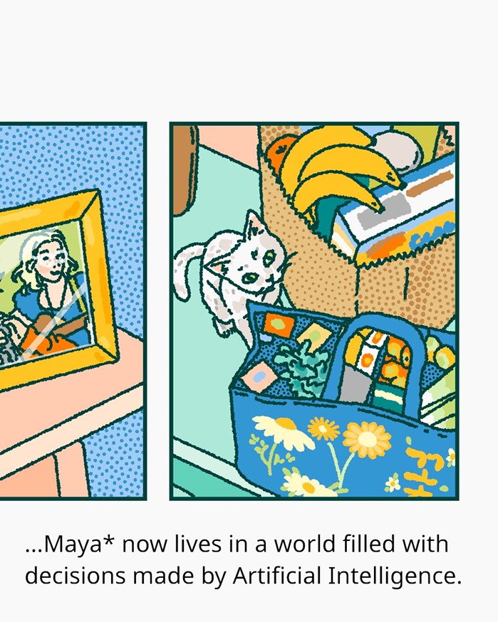 Illustrated story about artificial intelligence bias
