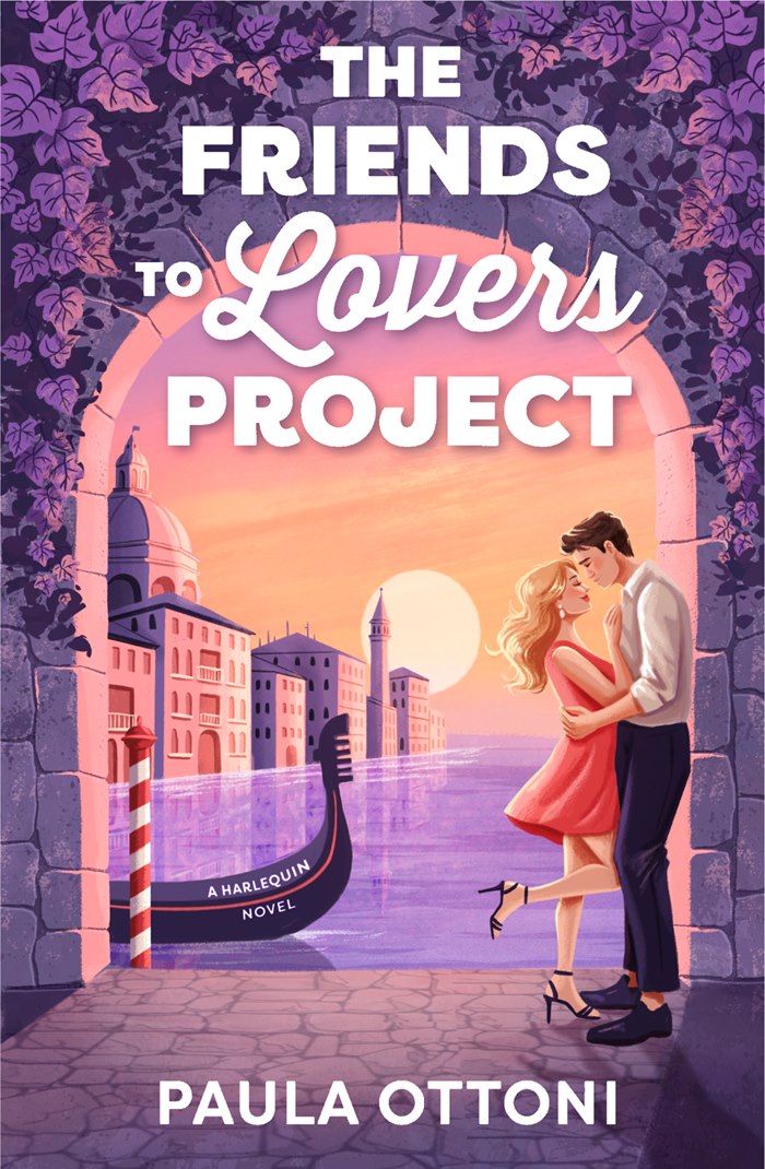 Romantic artwork graces the cover of Harlequin’s The Friends to Lovers Project