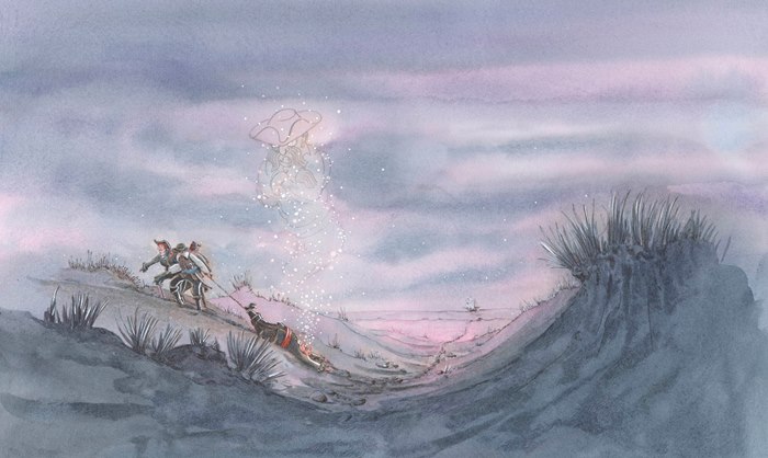Haunting ocean folklore artwork ghost ships and mermaids
