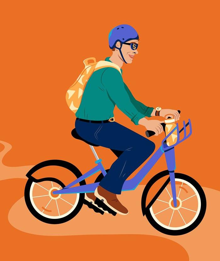 Tangerine Bank BIXI collaboration posters illustration