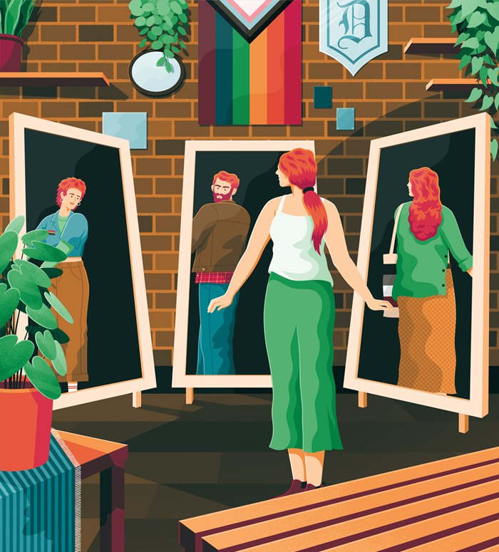 Illustrations capturing Dallas restaurants, artists, and hotspots