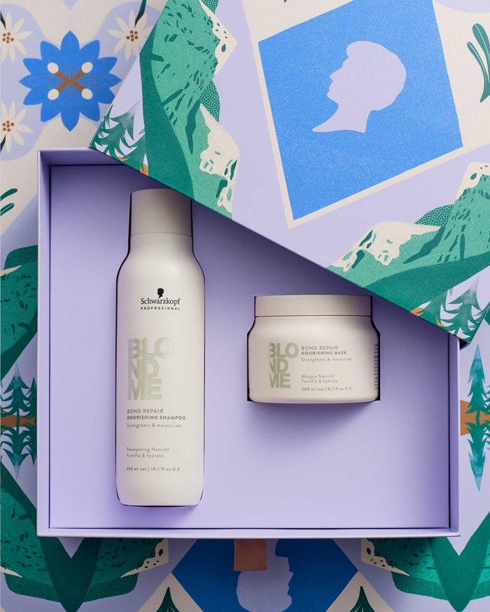 Illustration for Schwarzkopf Professional holiday campaign