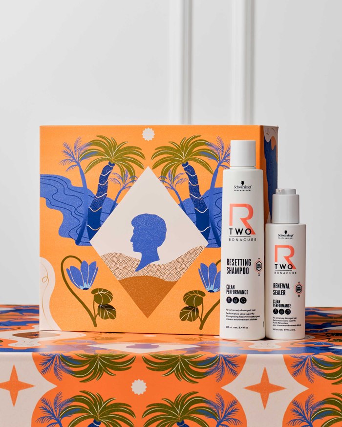 Hand-drawn and digital illustrations for Schwarzkopf Professional