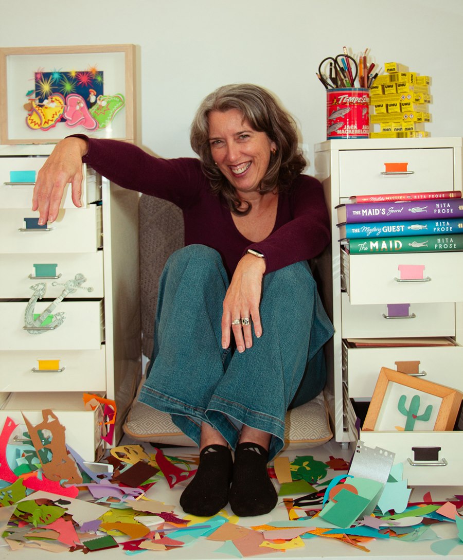 Professional photo of paper artist Gail Armstrong