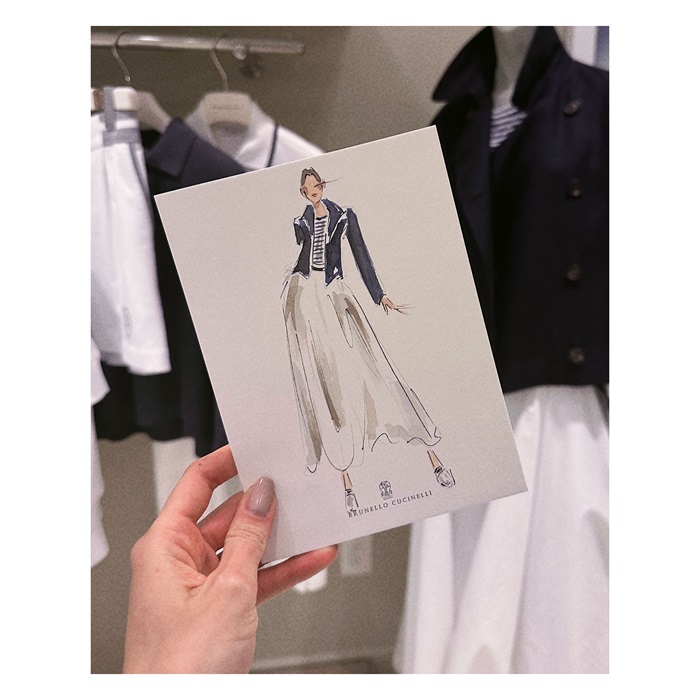 Luxury clothing artwork for Brunello Cucinelli collection