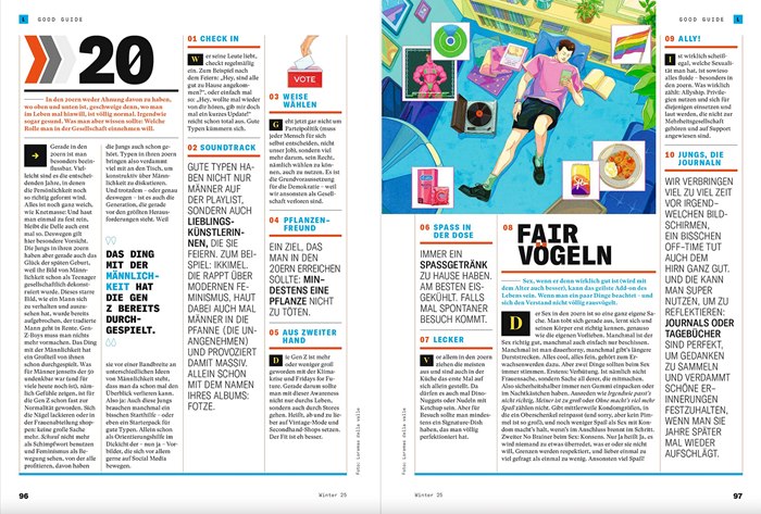 A vibrant editorial piece featured in Esquire Germany’s Winter edition