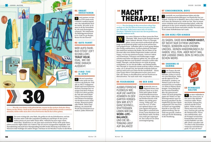 Playful lifestyle starter pack illustrations by Weston Wei for Esquire Germany
