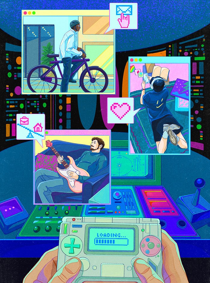 An editorial illustration series created for Esquire Germany’s Winter issue