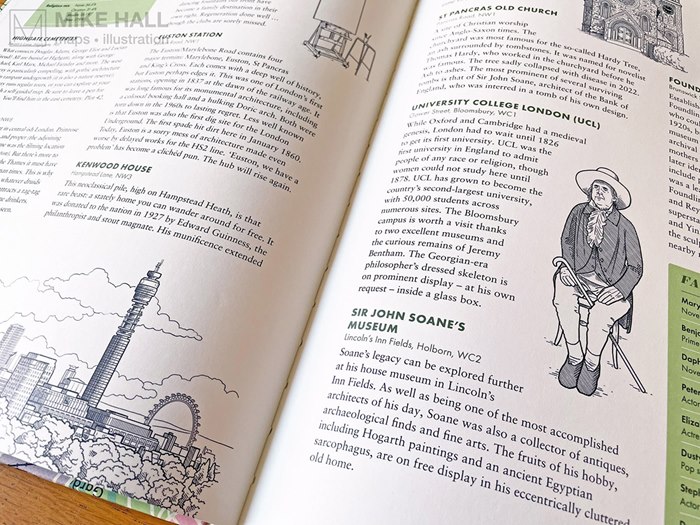 The Boroughs of London' by Mike Hall, BBD&PA Trade Illustrated shortlist