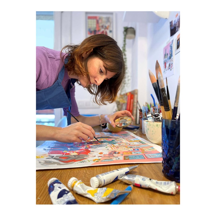 Process sketches from Iratxe López de Munáin’s studio