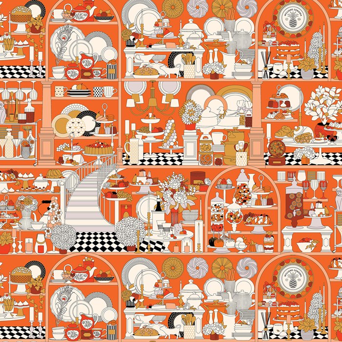 Store pattern design for Williams Sonoma packaging