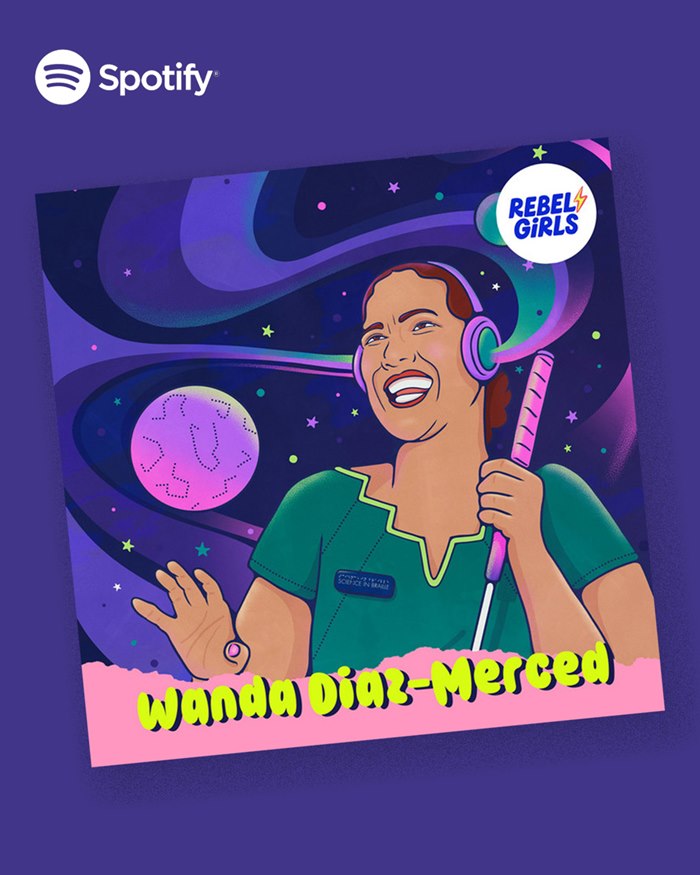 Portrait of Wanda Díaz-Merced for STEM publication