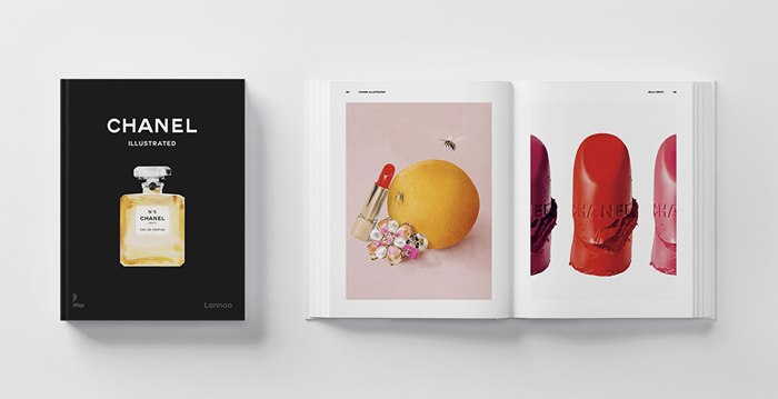 Fashion illustration book showcasing Chanel inspired artwork by global artists