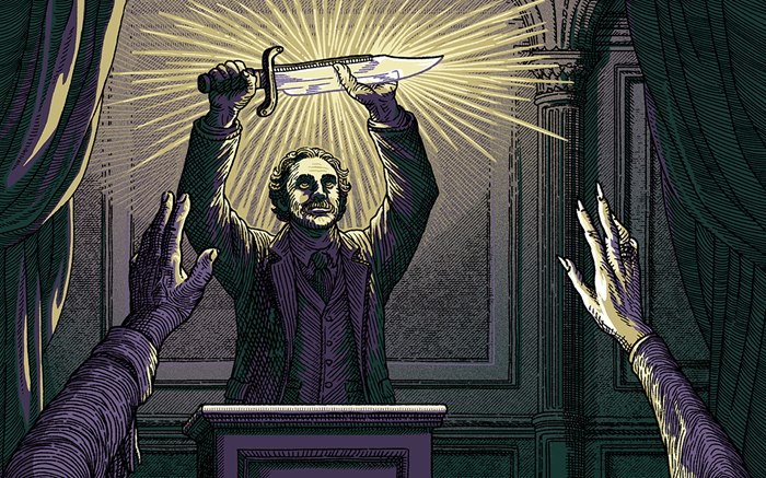 Illustration series for The Bowie Knife That Killed Dracula
