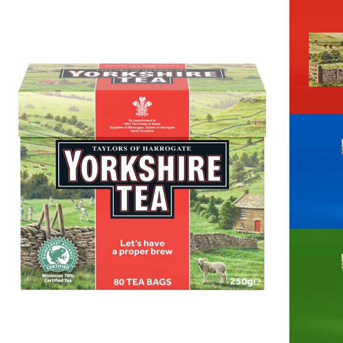 Die britische Natur- und Tierillustratorin Andrew Hutchinson hat die Verpackung von Yorkshire Tea neu gestaltet.

