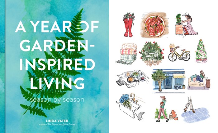 Seasonal illustration series for A Year of Garden-Inspired Living