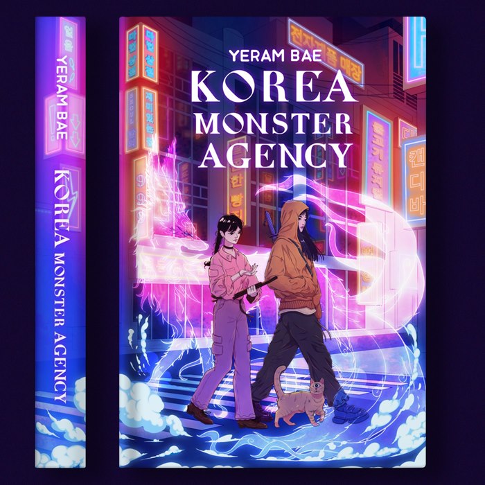 Urban fantasy artwork inspired by Korean folklore