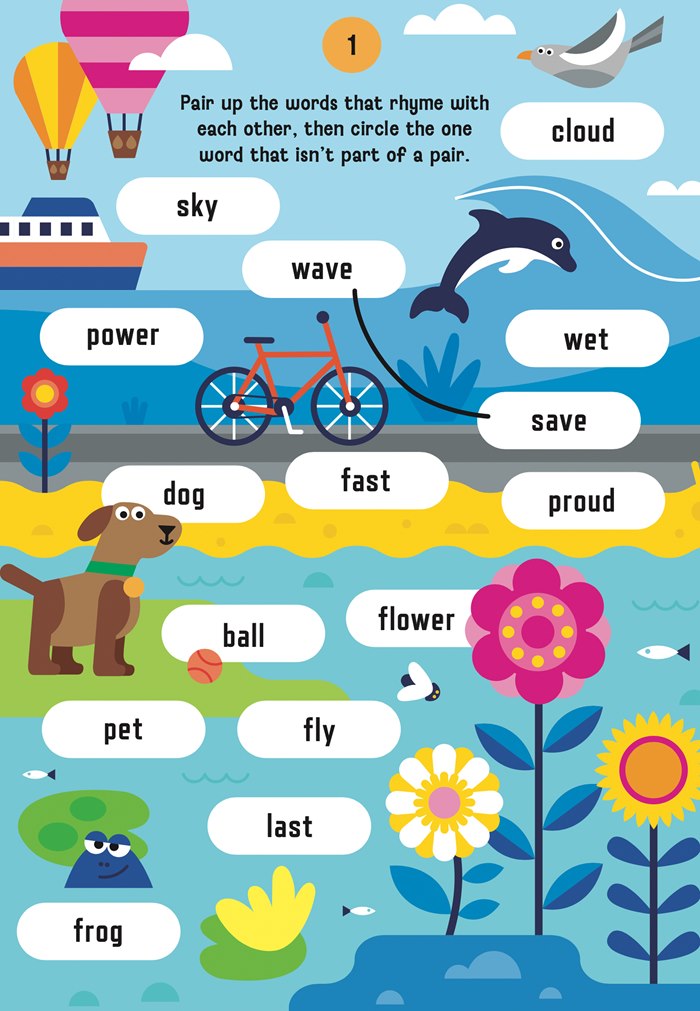 Visual storytelling in children’s word puzzle activities