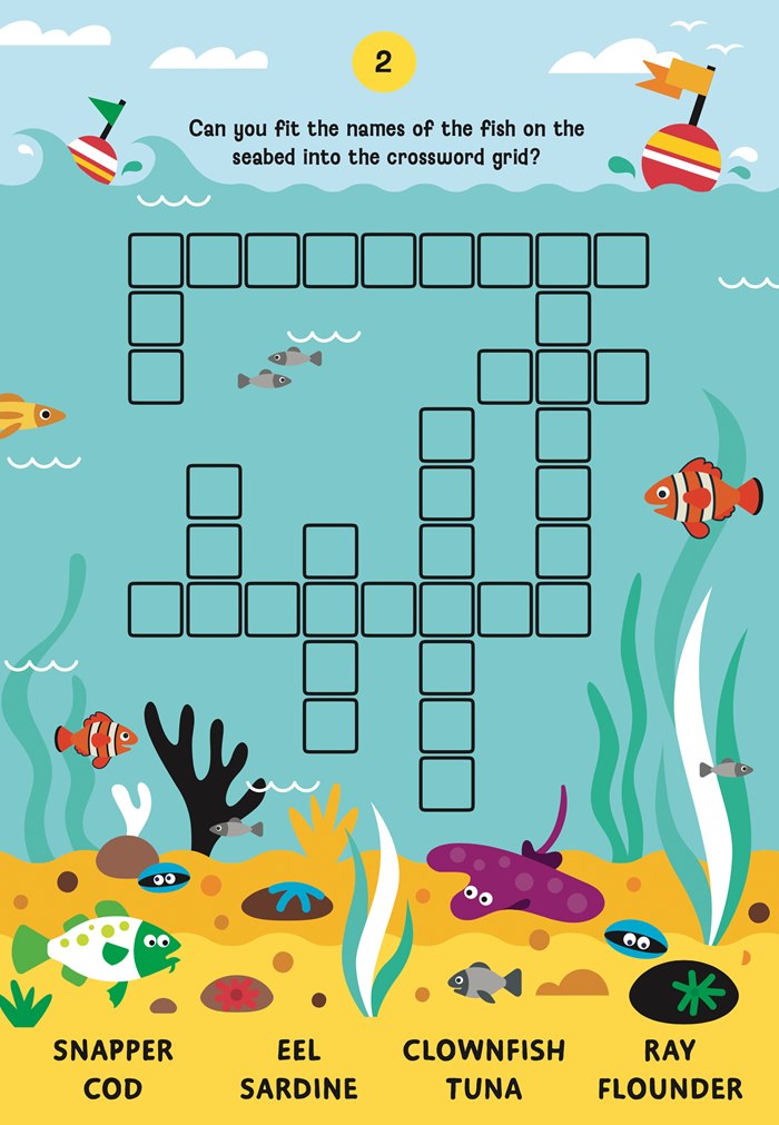 Summer Word Puzzles for childrens activity