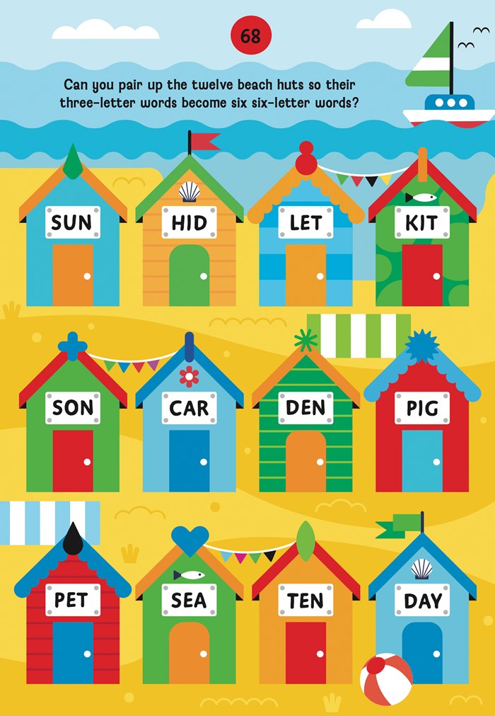 Engaging puzzle book art for young readers