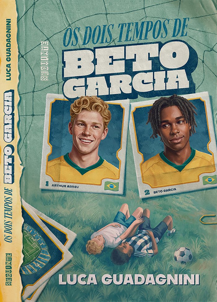 "Os Dois Tempos de Beto Garcia" novel cover design