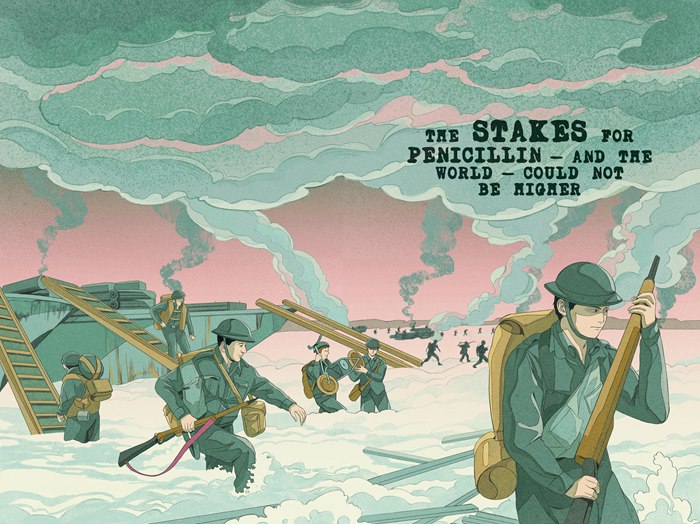 Weston's commission was to create illustrations for Project Penicillin