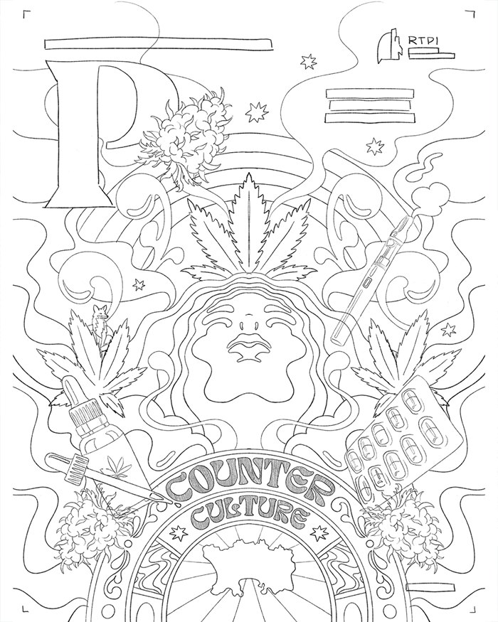 1960s counterculture inspired cover artwork